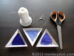 Materials Needed To Decorate Hoop Earrings With Beads